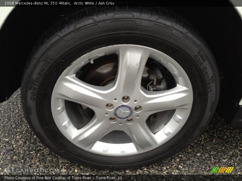 Arctic White / Ash Grey 2008 Mercedes-Benz ML 350 4Matic