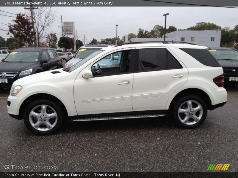 Arctic White / Ash Grey 2008 Mercedes-Benz ML 350 4Matic