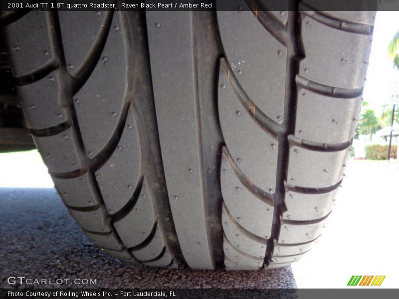 Raven Black Pearl / Amber Red 2001 Audi TT 1.8T quattro Roadster