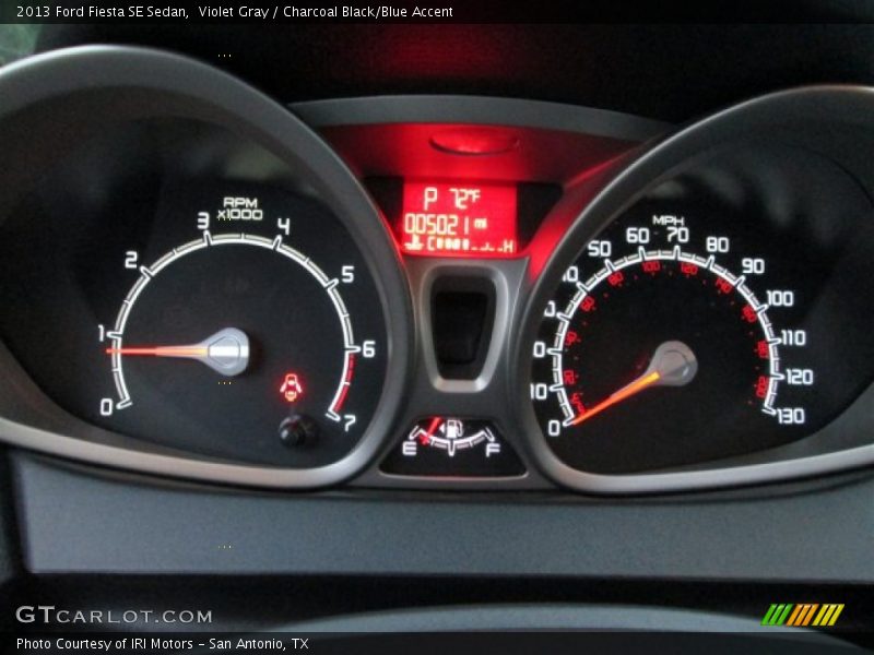Violet Gray / Charcoal Black/Blue Accent 2013 Ford Fiesta SE Sedan