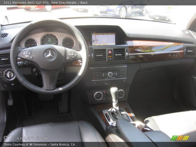 Steel Grey Metallic / Black 2011 Mercedes-Benz GLK 350