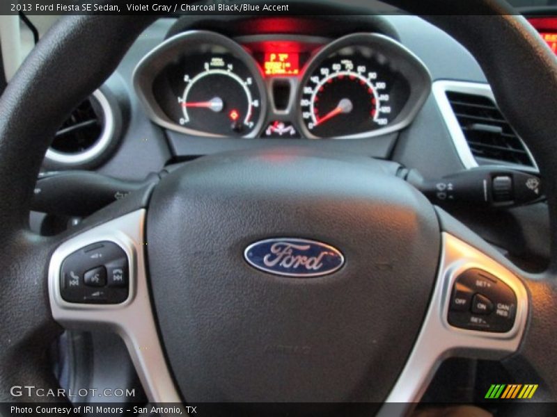 Violet Gray / Charcoal Black/Blue Accent 2013 Ford Fiesta SE Sedan