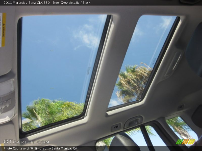 Steel Grey Metallic / Black 2011 Mercedes-Benz GLK 350