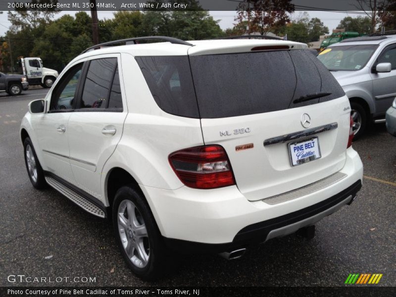 Arctic White / Ash Grey 2008 Mercedes-Benz ML 350 4Matic