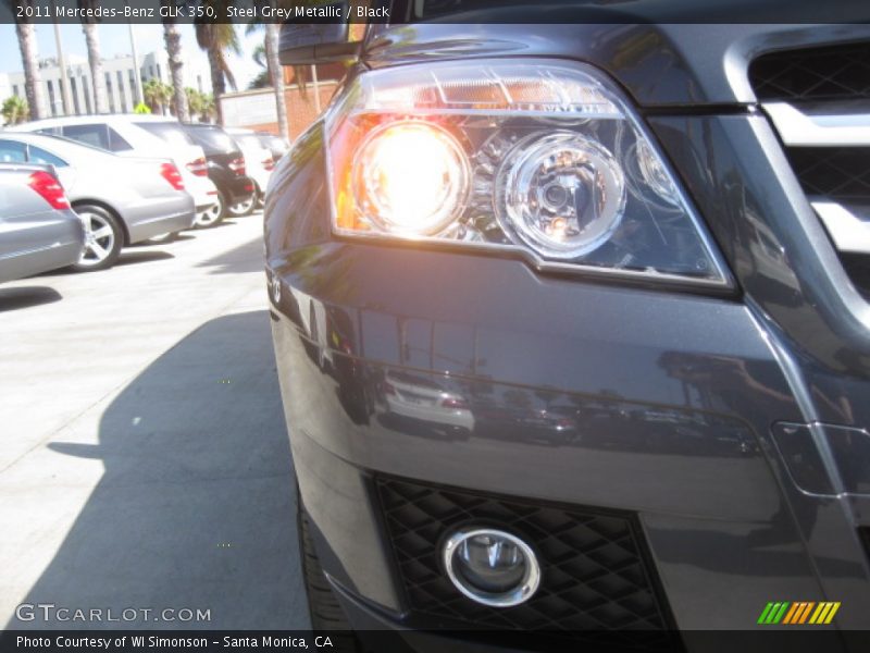 Steel Grey Metallic / Black 2011 Mercedes-Benz GLK 350