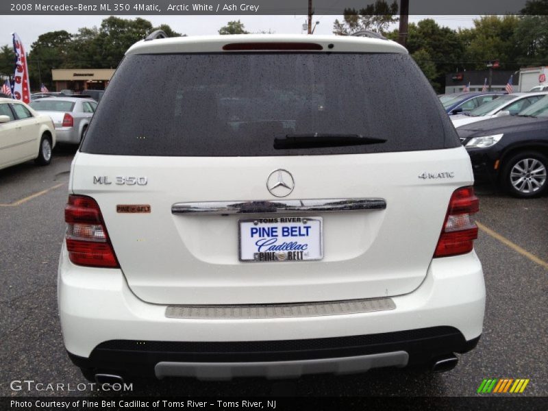 Arctic White / Ash Grey 2008 Mercedes-Benz ML 350 4Matic