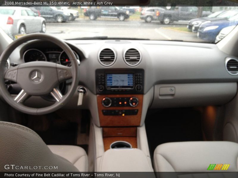 Arctic White / Ash Grey 2008 Mercedes-Benz ML 350 4Matic