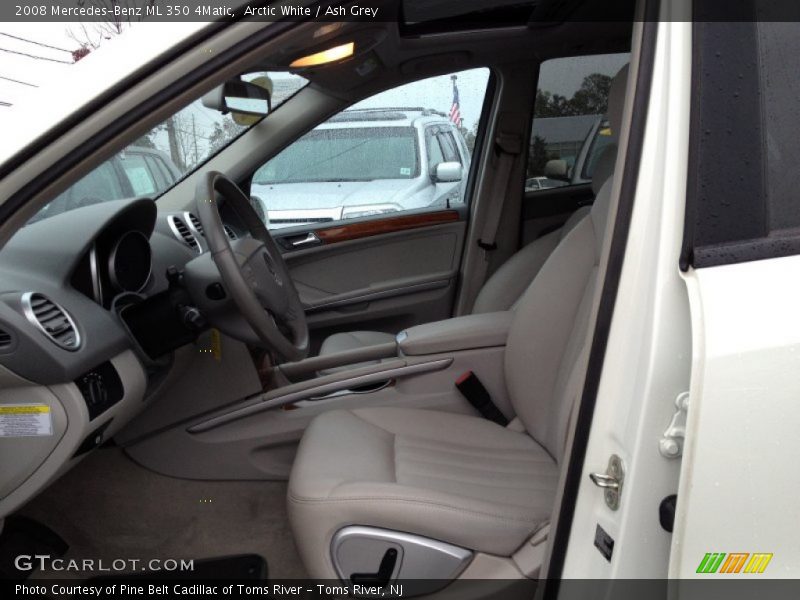 Arctic White / Ash Grey 2008 Mercedes-Benz ML 350 4Matic