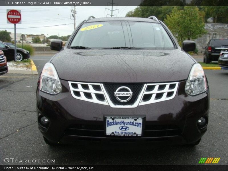 Black Amethyst / Black 2011 Nissan Rogue SV AWD