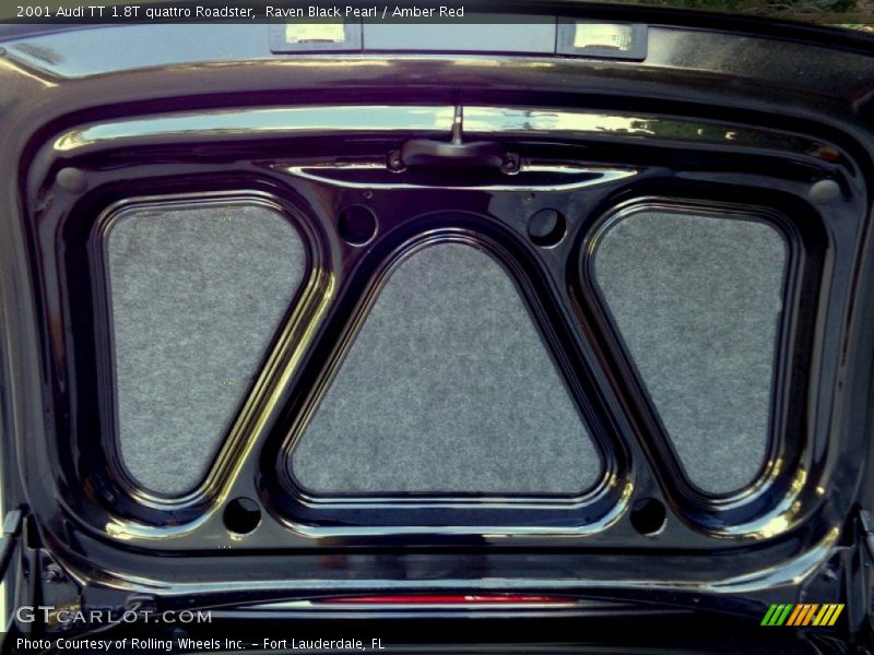 Raven Black Pearl / Amber Red 2001 Audi TT 1.8T quattro Roadster