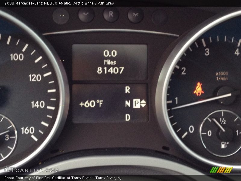 Arctic White / Ash Grey 2008 Mercedes-Benz ML 350 4Matic