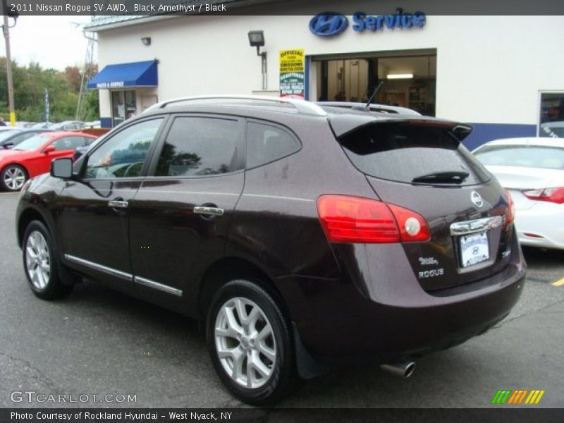Black Amethyst / Black 2011 Nissan Rogue SV AWD
