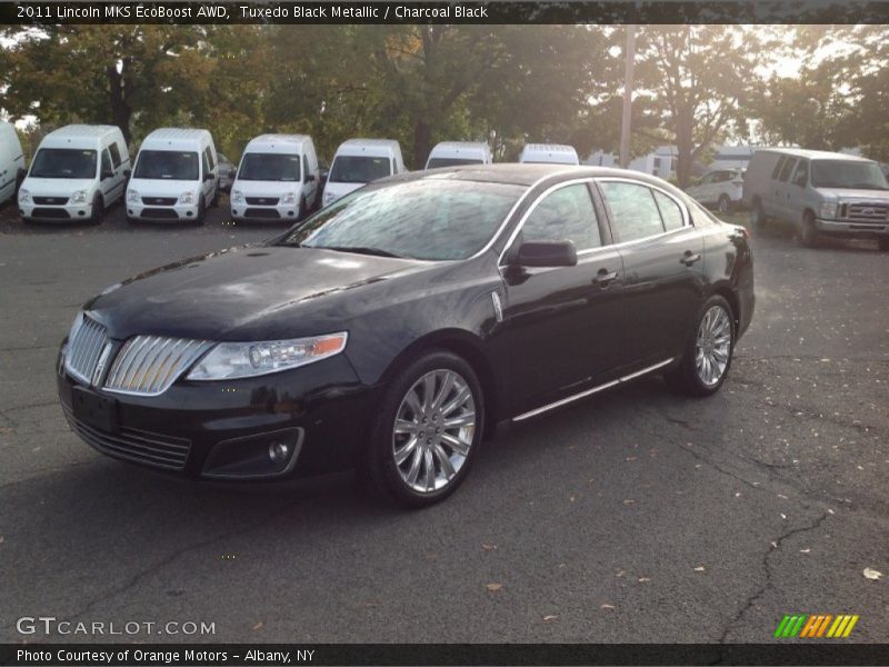 Tuxedo Black Metallic / Charcoal Black 2011 Lincoln MKS EcoBoost AWD