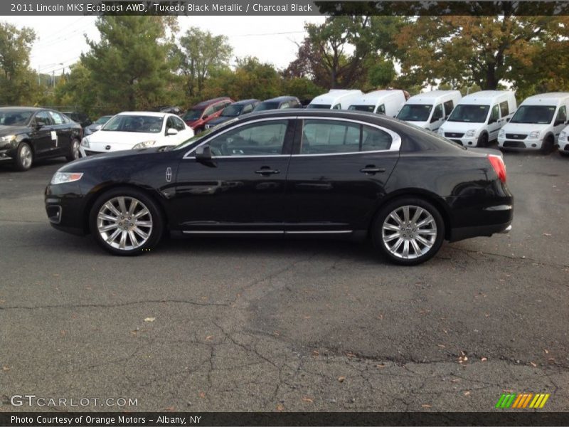 Tuxedo Black Metallic / Charcoal Black 2011 Lincoln MKS EcoBoost AWD