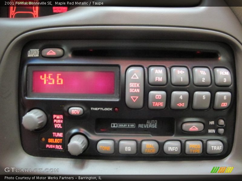 Maple Red Metallic / Taupe 2001 Pontiac Bonneville SE