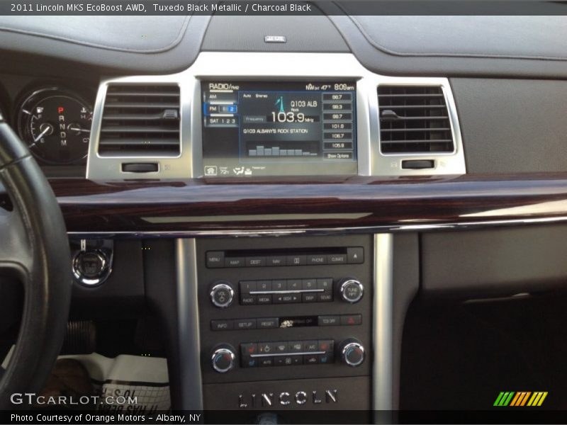Tuxedo Black Metallic / Charcoal Black 2011 Lincoln MKS EcoBoost AWD