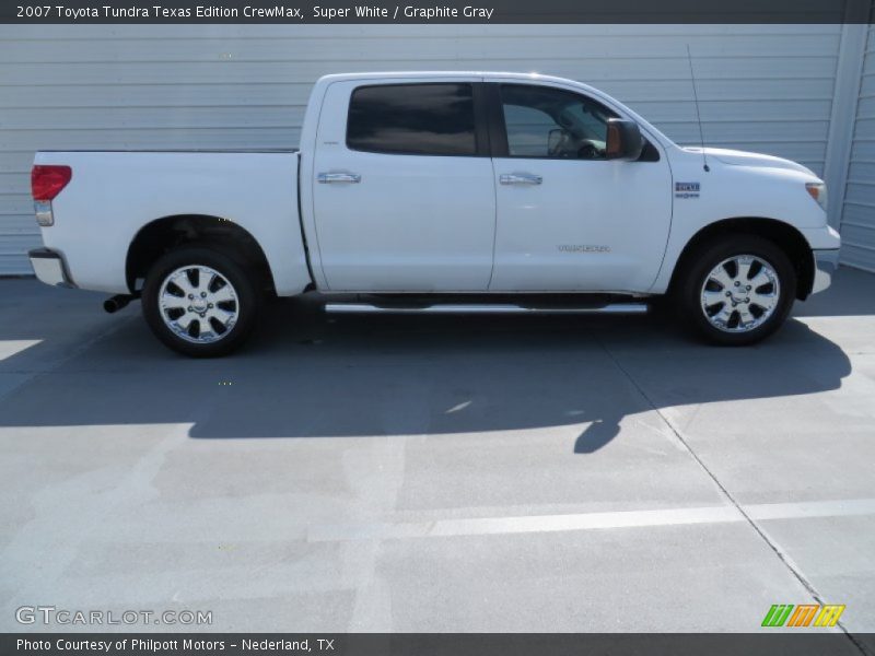 Super White / Graphite Gray 2007 Toyota Tundra Texas Edition CrewMax