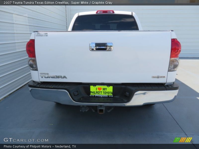 Super White / Graphite Gray 2007 Toyota Tundra Texas Edition CrewMax