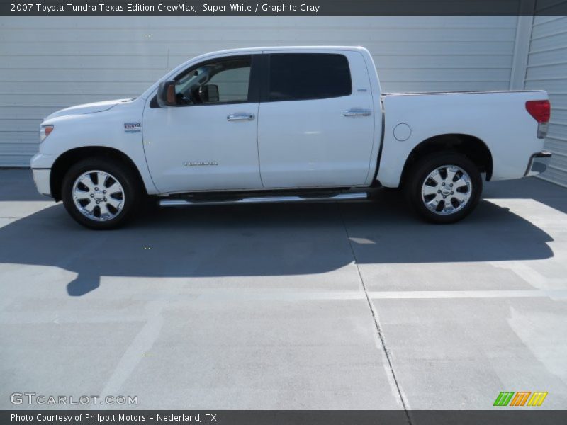 Super White / Graphite Gray 2007 Toyota Tundra Texas Edition CrewMax