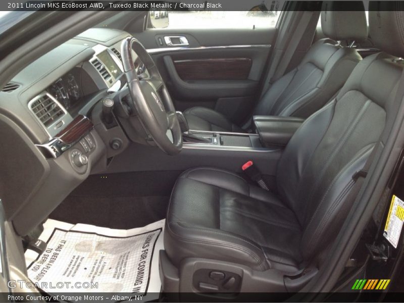 Tuxedo Black Metallic / Charcoal Black 2011 Lincoln MKS EcoBoost AWD