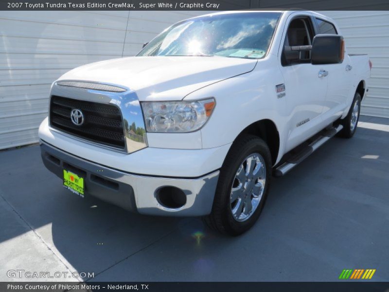 Super White / Graphite Gray 2007 Toyota Tundra Texas Edition CrewMax