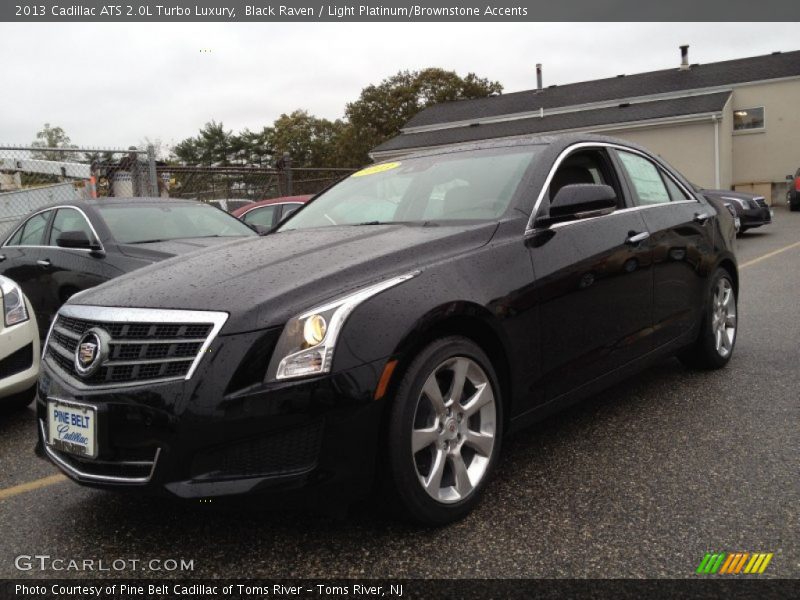 Black Raven / Light Platinum/Brownstone Accents 2013 Cadillac ATS 2.0L Turbo Luxury