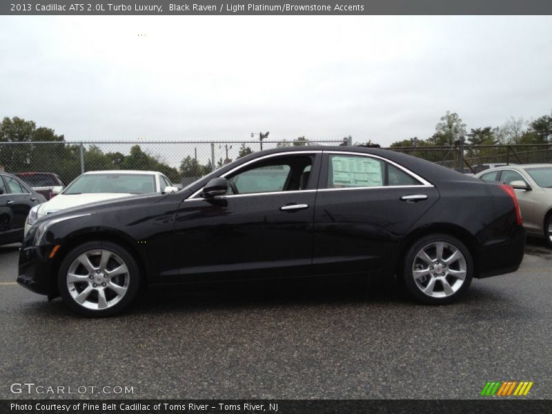 Black Raven / Light Platinum/Brownstone Accents 2013 Cadillac ATS 2.0L Turbo Luxury