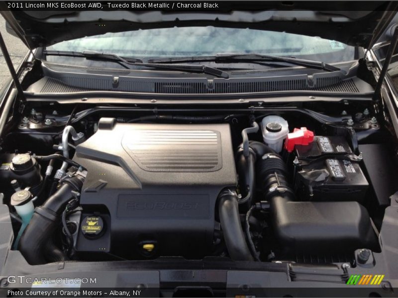 Tuxedo Black Metallic / Charcoal Black 2011 Lincoln MKS EcoBoost AWD