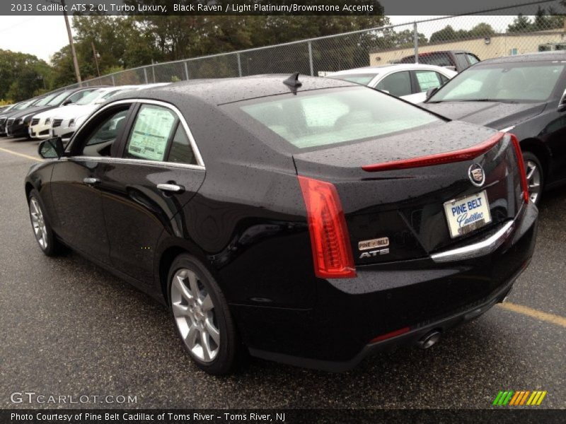 Black Raven / Light Platinum/Brownstone Accents 2013 Cadillac ATS 2.0L Turbo Luxury