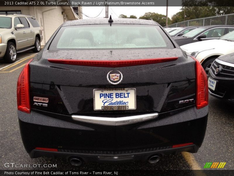 Black Raven / Light Platinum/Brownstone Accents 2013 Cadillac ATS 2.0L Turbo Luxury