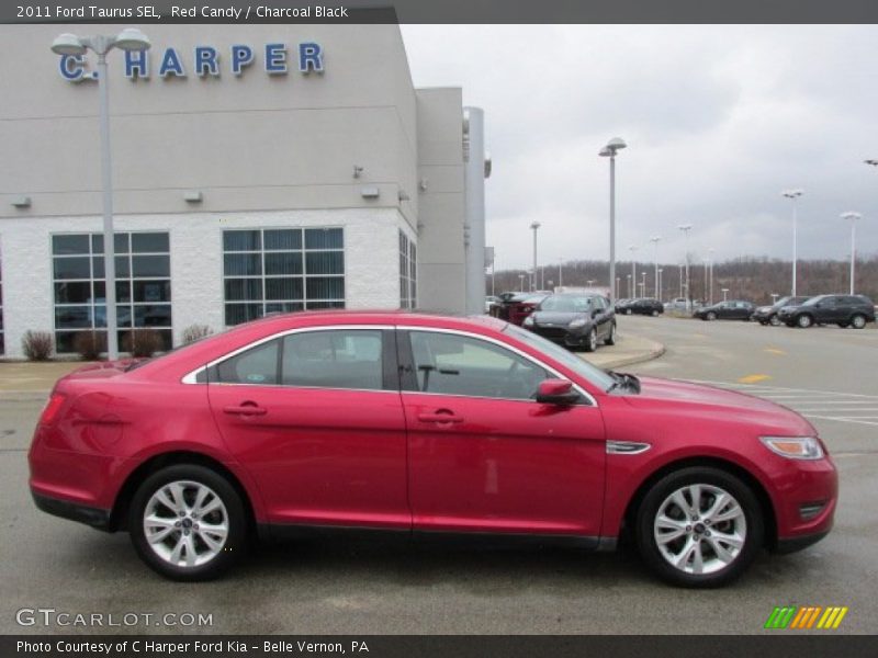 Red Candy / Charcoal Black 2011 Ford Taurus SEL