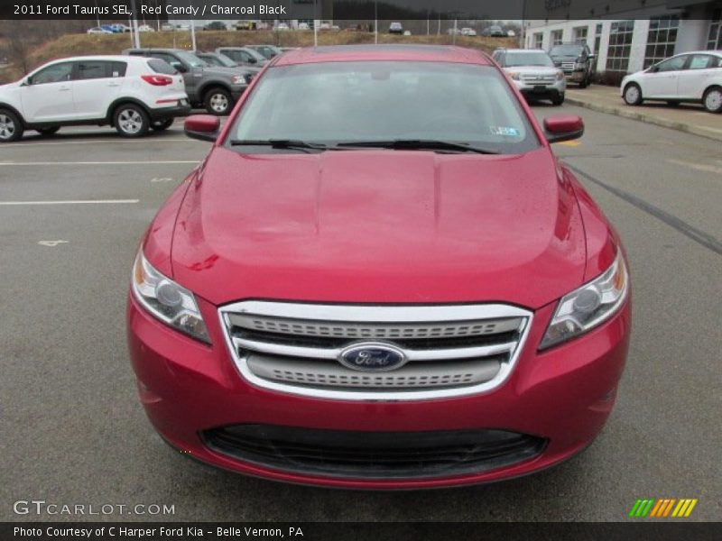 Red Candy / Charcoal Black 2011 Ford Taurus SEL