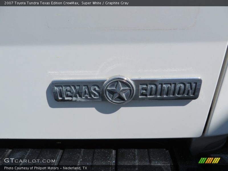 Super White / Graphite Gray 2007 Toyota Tundra Texas Edition CrewMax