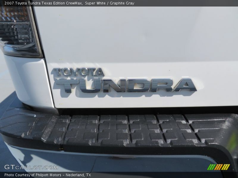 Super White / Graphite Gray 2007 Toyota Tundra Texas Edition CrewMax