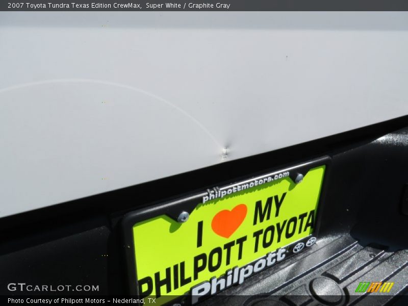 Super White / Graphite Gray 2007 Toyota Tundra Texas Edition CrewMax