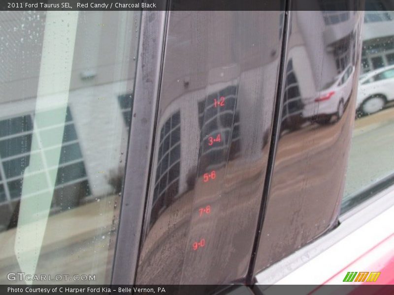 Red Candy / Charcoal Black 2011 Ford Taurus SEL
