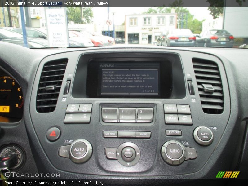 Ivory White Pearl / Willow 2003 Infiniti M 45 Sport Sedan