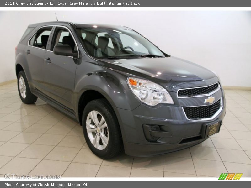 Cyber Gray Metallic / Light Titanium/Jet Black 2011 Chevrolet Equinox LS
