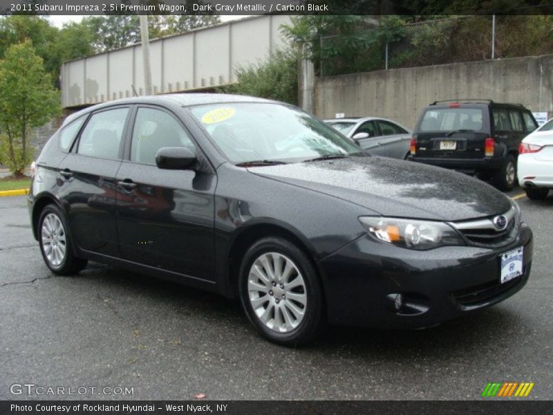 Dark Gray Metallic / Carbon Black 2011 Subaru Impreza 2.5i Premium Wagon