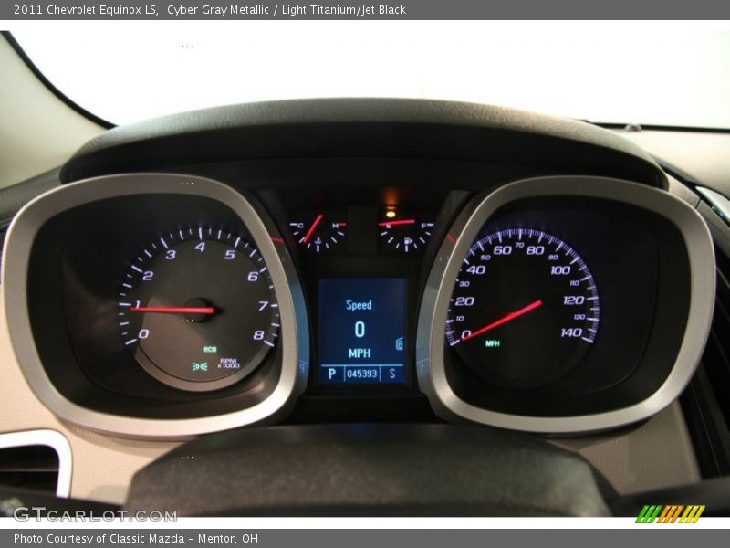 Cyber Gray Metallic / Light Titanium/Jet Black 2011 Chevrolet Equinox LS
