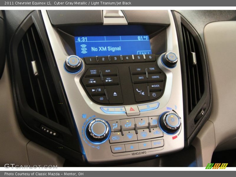 Cyber Gray Metallic / Light Titanium/Jet Black 2011 Chevrolet Equinox LS
