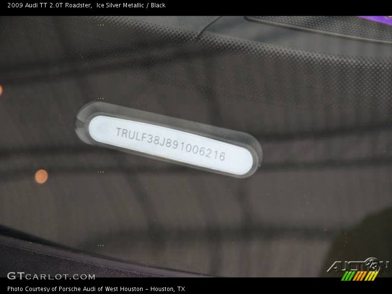 Ice Silver Metallic / Black 2009 Audi TT 2.0T Roadster