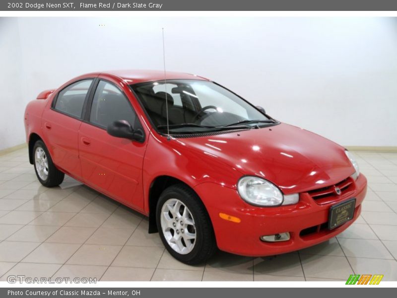 Flame Red / Dark Slate Gray 2002 Dodge Neon SXT