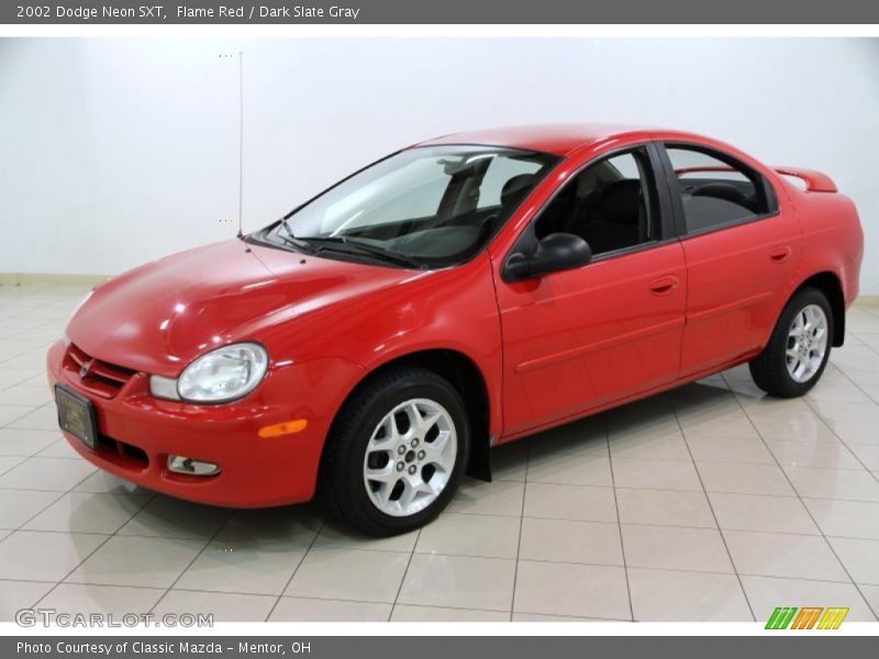 Flame Red / Dark Slate Gray 2002 Dodge Neon SXT