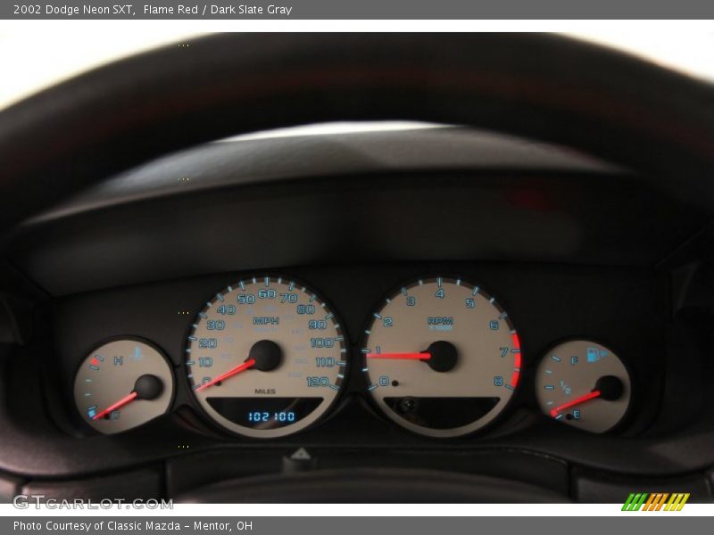 Flame Red / Dark Slate Gray 2002 Dodge Neon SXT