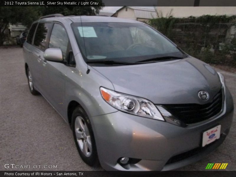 Silver Sky Metallic / Light Gray 2012 Toyota Sienna LE