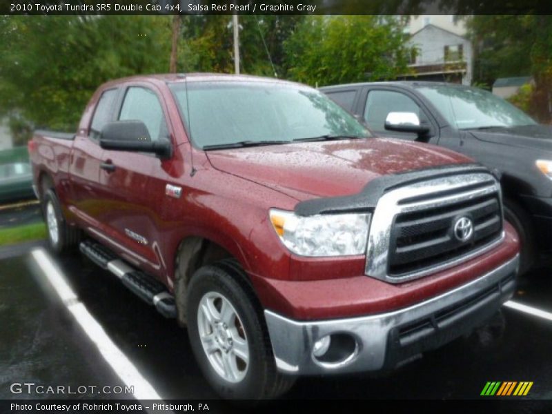 Salsa Red Pearl / Graphite Gray 2010 Toyota Tundra SR5 Double Cab 4x4