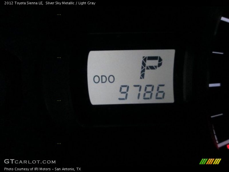 Silver Sky Metallic / Light Gray 2012 Toyota Sienna LE