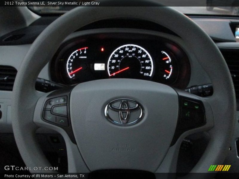 Silver Sky Metallic / Light Gray 2012 Toyota Sienna LE