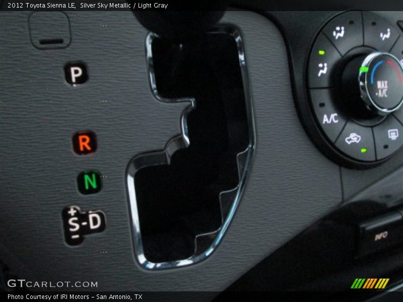 Silver Sky Metallic / Light Gray 2012 Toyota Sienna LE